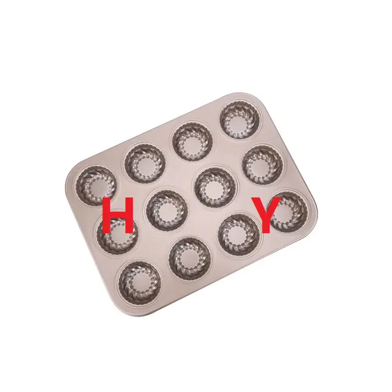 Hot Sale Food Grade Non-stick 6 Even Cup Cake Baking Mold 6 Cup Muffin Cake Mold