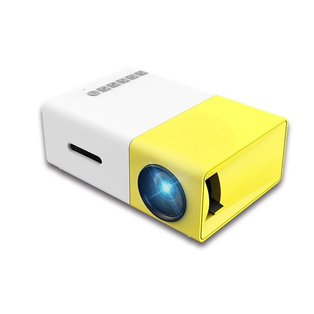 YG300 Mini LED LCD Pocket Projector 1080 USB Multimedia Game Movie Video Portable Home Theater Media Play 3D Effect Projector