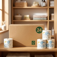Papier toilette en rouleau 100% pâte de bois vierge, doux, sans poussière, écologique et jetable, qualité usine, vente en gros OEM ODM à prix abordable