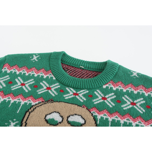 Custom <strong>Mens</strong> <strong>Christmas</strong> Sweater Jacquard Knitted Pullover Knitwear <strong>Jumper</strong> Crew Neck Ugly <strong>Christmas</strong> Custom Knit Sweater - Product Image 2