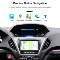 MOOKAKA pour Acura MDX 2014-2017 Boîtier d'interface Linux Adaptateur CarPlay sans fil Module Android Auto CarPlay Décodeur Radio de voiture