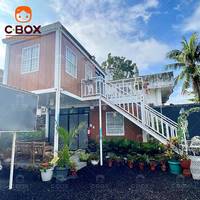 Cbox Maison préfabriquée en acier léger pour chambre à coucher, extérieur, appartement, villa, bureau personnalisé de 20 pieds, conteneur détachable