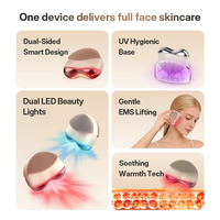 Appareil de nettoyage facial multifonctionnel EMS à micro-courant avec base UV hygiénique, modèle exclusif pour la vente en gros