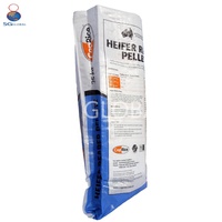 Sac tissé en PP imprimé sur mesure pour usage agricole intensif, sac de 25 kg pour aliments pour animaux
