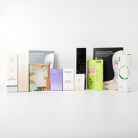 Boîte cadeau en papier réutilisable personnalisée avec impression de logo pour sérum de soin de la peau, crème pour le visage, masque facial en feuille, emballage de cosmétiques