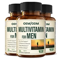 Complément Sportif Masculin Personnalisable OEM ODM Certifié GMP, Multivitamines A B C D E Fer Zinc en Comprimés pour Hommes (Ne convient pas aux nouveau-nés)