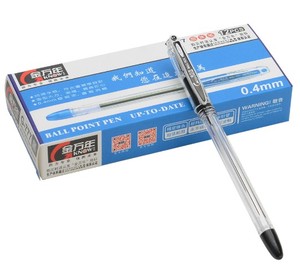 Genvana Bán Buôn Bút Bi Bền Tip Mềm Grip Cơ Thể Trong Suốt Bán Đầu Kim 0.4Mm 0.5Mm Bút Bi - Product Image 4