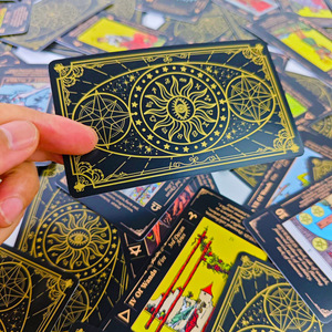Cartes de tarot classiques Jin Li, 78 cartes avec significations au dos, pour les débutants, les jeux d'échecs et les divertissements par cartes. - Product Image 2