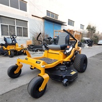 Tondeuse autoportée zéro-turn robuste LAWNIO conforme EPA avec lames antirouille pour terrains publics