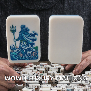 Juego de Mahjong Americano de Melamina de Lujo, 166 Fichas Resistentes a los Arañazos, para 4 Jugadores - Product Image 2