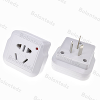AU vers US CN EU Plug 16A Adaptateur Chine Européenne vers Australien Nouvelle-Zélande 3 Broches En Acier Inoxydable Argent Power Wall Plug Socket