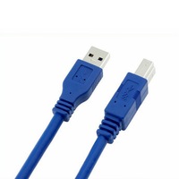 Kabel USB 3.0 A ke B SIPU, Kabel Printer Kecepatan Tinggi 1.5m, Kabel Transfer Data Port Persegi untuk Printer Scanner