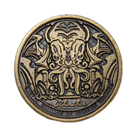 Pièce de monnaie en cuivre et argent personnalisée en usine, style vintage, pour jeu de société Moore, souvenir, pièce commémorative en métal
