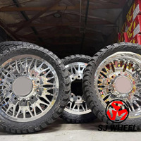 Rines SJ Forjados Personalizados para Camionetas y Vehículos Pesados, Pulidos, en Medidas 20/22/24/26/28/30*8.25J, para Ford F250 F350 Silverado