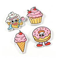Aangepaste schattige cartoon stickers, waterdicht, krasbestendig, fruit, dessert en groente, gestanste voedselstickers, cadeau voor tieners en kinderen