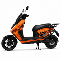 Motor 3000W Berdaya Tinggi Roda 12 Inci Rem Cakram Depan Belakang Baterai Lithium Lead Acid Lampu LED Keren Skuter Listrik
