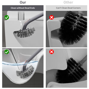 יצרן של רכוב קיר אוטומטי טואלט מברשת pp חומר ידידותי לסביבה עמיד נייד קל משקל כף יד - Product Image 5