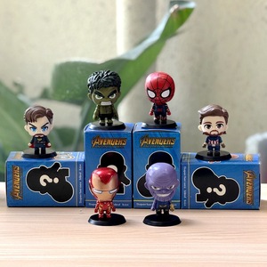 Lot <span class=keywords><strong>de</strong></span> 6 figurines d'action personnalisées Q-Version <span class=keywords><strong>Super</strong></span>-héros, figurines <span class=keywords><strong>de</strong></span> héros <span class=keywords><strong>de</strong></span> film en PVC pour décoration <span class=keywords><strong>de</strong></span> gâteau et <span class=keywords><strong>de</strong></span> bureau - Product Image 5