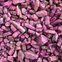Penjualan Panas Batu Mentah Korundum Merah Myanmar Berkualitas Tinggi Batu Permata Ruby Alami untuk Hadiah