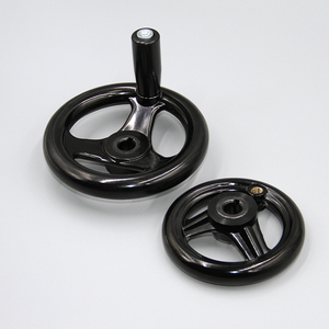 Tay Quay Ba Nan Bằng Nhựa Bakelite Mịn Màu Đen Có Thể Tùy Chỉnh Tay Quay Cơ Khí CNC - Product Image 1