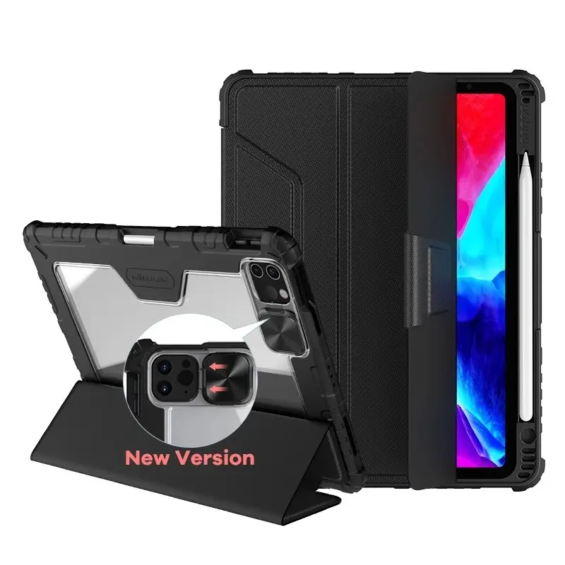 Para iPad 10th 10.9 2022 Nillkin Tablet Case Pro 11 2021 Mini 6 Magnético 12.9 Air 4 Camera Lens Proteção Lápis Titular Capa