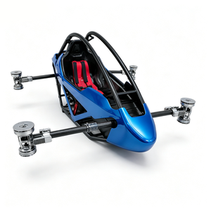 Nuevo Avión RC de Ala Rotatoria de un Solo Asiento, Ligero, con Estructura de Fibra de Carbono, Azul, Impulsado por Batería, Vehículo Volador de Despegue Vertical - Product Image 3
