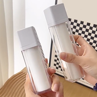 Flacon pompe sans air à double paroi carré AS PP, pompe rotative, 15 ml, 30 ml, 50 ml, flacon pulvérisateur sans air