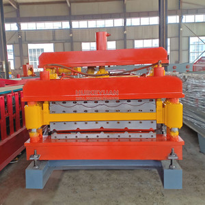 Tấm lợp hai tầng một máy tạo hình cuộn hình thang tráng men - Product Image 3