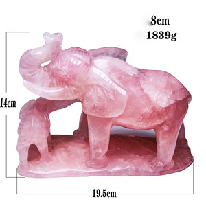 Escultura Familiar de Quartzo Rosa Natural Huiying 195*140mm, Estátuas de Mãe e Filho em Sodalita, Decoração em Quartzo Claro - Product Image 4