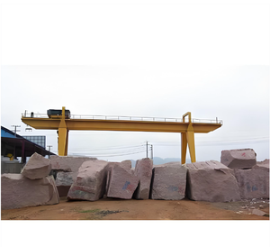 Girder ganda dapat digerakkan marmer besar Gantry Crane 25t untuk blok granit batu dan granit peralatan mengangkat - Product Image 1