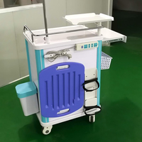 Chariot d'anesthésie manuel I Care HS-AT 850 pour hôpital, avec tiroirs, verrouillage centralisé, roulettes silencieuses, certifié CE/ISO