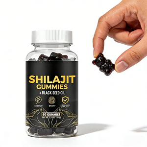 Suplementos Herbales OEM Personalizados, Suplementos Alimenticios Energéticos Inmunitarios del Himalaya, Gomitas de Resina de Shilajit con Aceite de Semilla Negra - Product Image 3