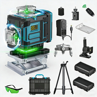 Ensemble d'outils de niveaux laser professionnels de qualité industrielle à 16 lignes avec chargeur de batterie 360° °   Ensemble d'outils de nivellement automatique à pendule de haute précision