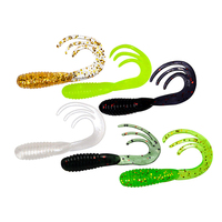 Nouvelle Leurre Souple Newbility en Forme de Ver, Jig Wobbler, Crevette Artificielle en Caoutchouc, Leurre de Pêche au Bar, Swimbait en Silicone à Longue Queue