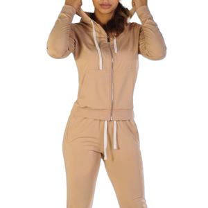 Fabrication sur mesure en gros de sweat à capuche à fermeture éclair intégrale, léger, vente chaude, sweat à capuche à fermeture éclair, broderie, coupe ajustée, sweat à capuche à fermeture éclair pour femmes - Product Image 3