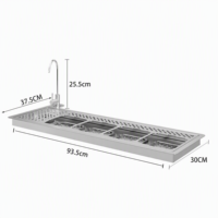 Lave-tasses commercial en acier inoxydable 304, rinçoir à verres pour évier de cuisine, nettoyeur de bouteilles automatique haute pression, verseur de carafe
