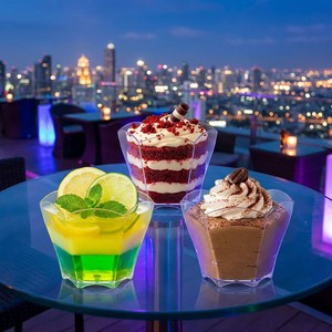 Vasos <span class=keywords><strong>de</strong></span> Plástico PS Cónicos <span class=keywords><strong>de</strong></span> Pared Simple Transparentes para Pasteles, Postres, Mini Contenedores <span class=keywords><strong>de</strong></span> Helado, Mousse, Pudín, para Fiestas, Catering, Desechables - Product Image 4