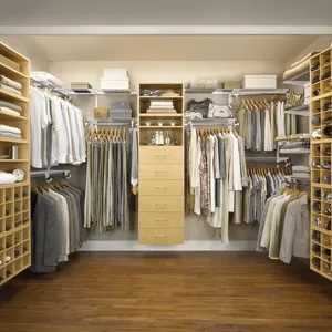 Wholesale clothes solid wood wardrobes without doors