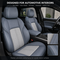 Série QL - Revêtement de siège auto en microfibre PU Nappa de qualité supérieure, respectueux de l'environnement, toucher doux, couleurs personnalisées, OEM ODM