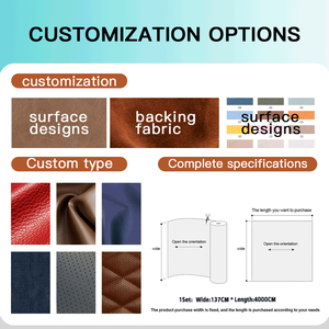 Cuir Synthétique PU Microfibre Direct Fabricant Imperméable Résistant à l'Abrasion pour Sièges Auto, Housses de <span class=keywords><strong>Volant</strong></span> et Sacs - Product Image 2