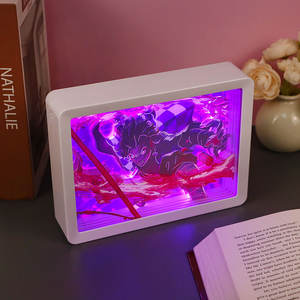 Аниме световой короб фигурка демона-убийцы танджироу подарок аниме на заказ светодиодный ночник Настольный Декор лампа Аниме Манга Подарочные товары - Product Image 3