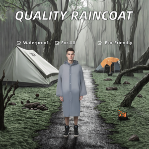 Chubasquero impermeable largo reutilizable de PVC EVA PU PE impreso con logotipo personalizado de alta calidad para poncho para hombres, mujeres y niñas - Product Image 3