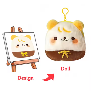 Оптовая продажа, фабрика, низкая цена, OEM ODM, пользовательский плюшевый Кошелек для монет, плюшевый мультяшный кошелек, переносная плюшевая сумка - Product Image 3