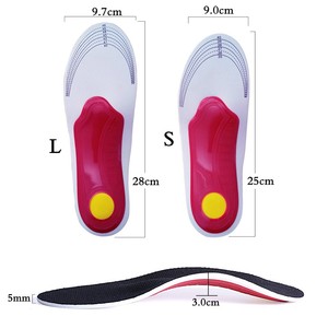 2 paires de nouvelles semelles orthopédiques en gel premium avec soutien de la voûte plantaire, coussinets en gel 3D pour pieds plats, soutien de la voûte plantaire, pour femmes et hommes, soulagement de la douleur au pied, unisexe - Product Image 6