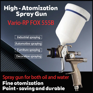 Pistolet à <span class=keywords><strong>peinture</strong></span> HVLP professionnel WARTE modèle 555 avec buse de 1,3 mm et réservoir d'alimentation par gravité de 600 ml, garantie de 3 ans pour la <span class=keywords><strong>peinture</strong></span> automobile - Product Image 3