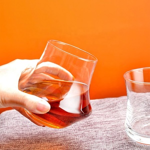 Bicchiere da whisky moderno ed ecologico in vetro soda-cemento ad alta purezza, 390 ml, prodotto a macchina, disponibile a magazzino, regali aziendali, stile Old Fashioned americano - Product Image 4