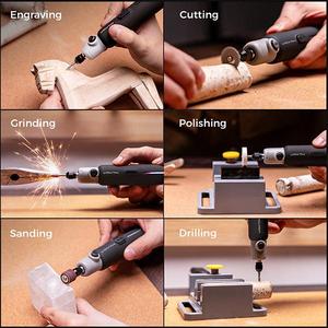 Mini <span class=keywords><strong>Amoladora</strong></span> Profesional Inalámbrica con 90 Minutos de Autonomía, Herramienta <span class=keywords><strong>Dremel</strong></span> para Pulir, Esmerilar, Taladrar y Tallar - Product Image 5