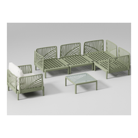 Außenbereich Kunststoff chinesische Fabrik moderne Außenmöbel Kunststoff Außenbereich Kunststoff hochwertige Sofa-Kombination