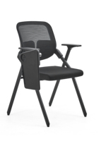 Chaise de bureau ergonomique en maille peu encombrante, pliable, empilable, pivotante, légère, livraison transfrontalière, best-seller