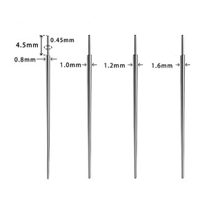 Thép không gỉ đâm thủng kim ren chèn kim dùng một lần đâm thủng công cụ cơ thể xuyên côn xuyên hướng dẫn - Product Image 3